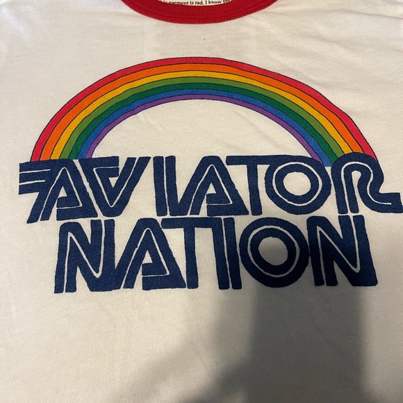 Aviator Nation Ringer Crop Top - Picture 2 of 5